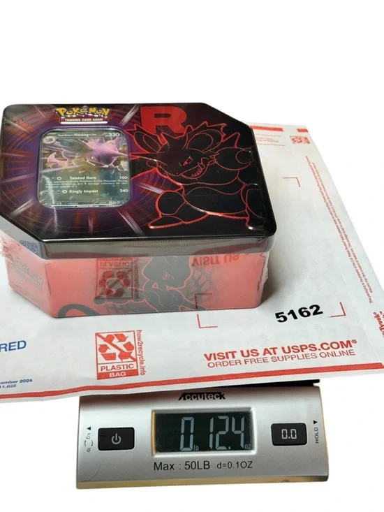 Pokémon TCG Team Rocket’s Nidoking ex Tin Destined Rivals Sealed New Collectible - Picture 10 of 10